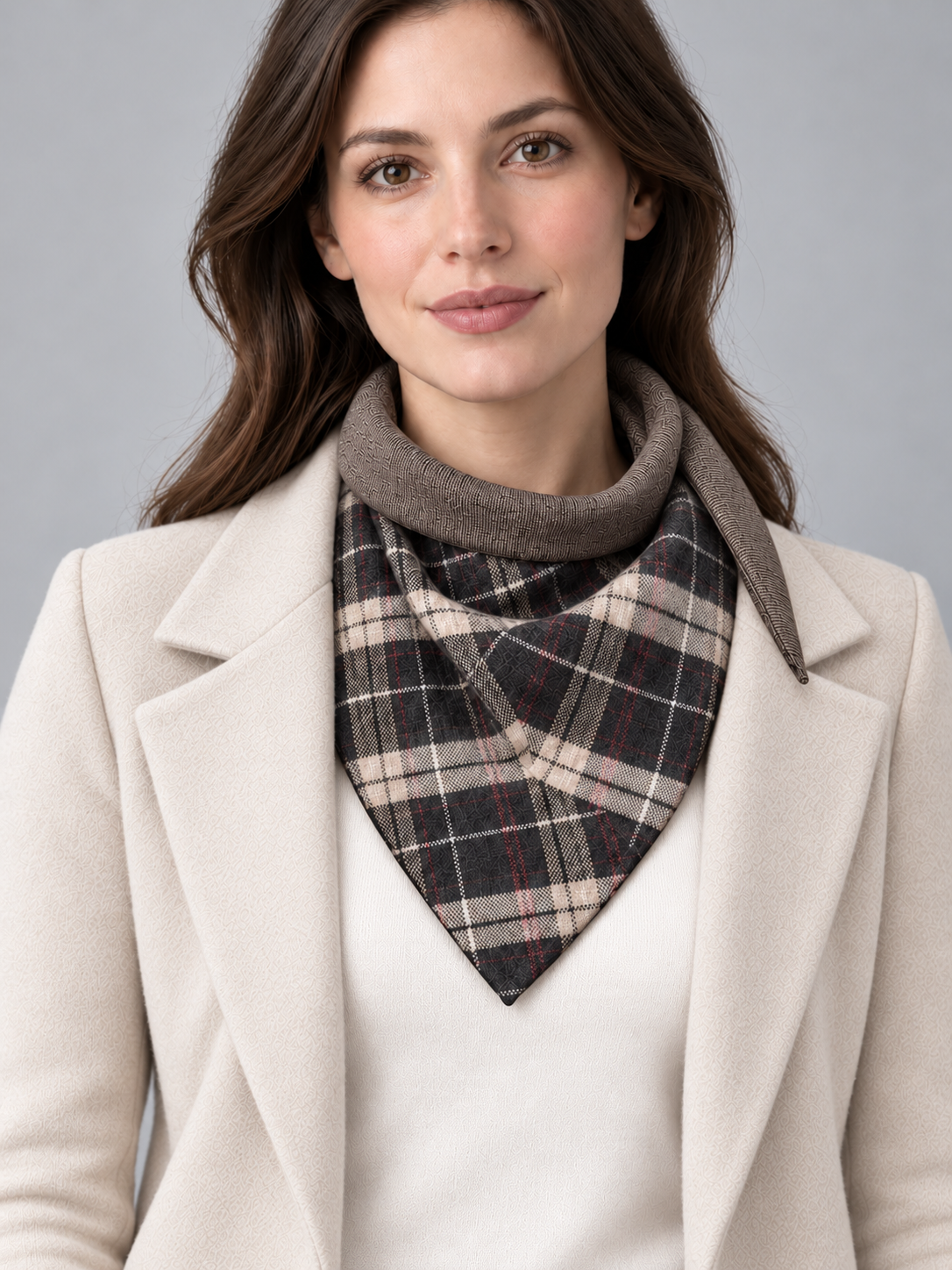 Doria Kahverengi Fular